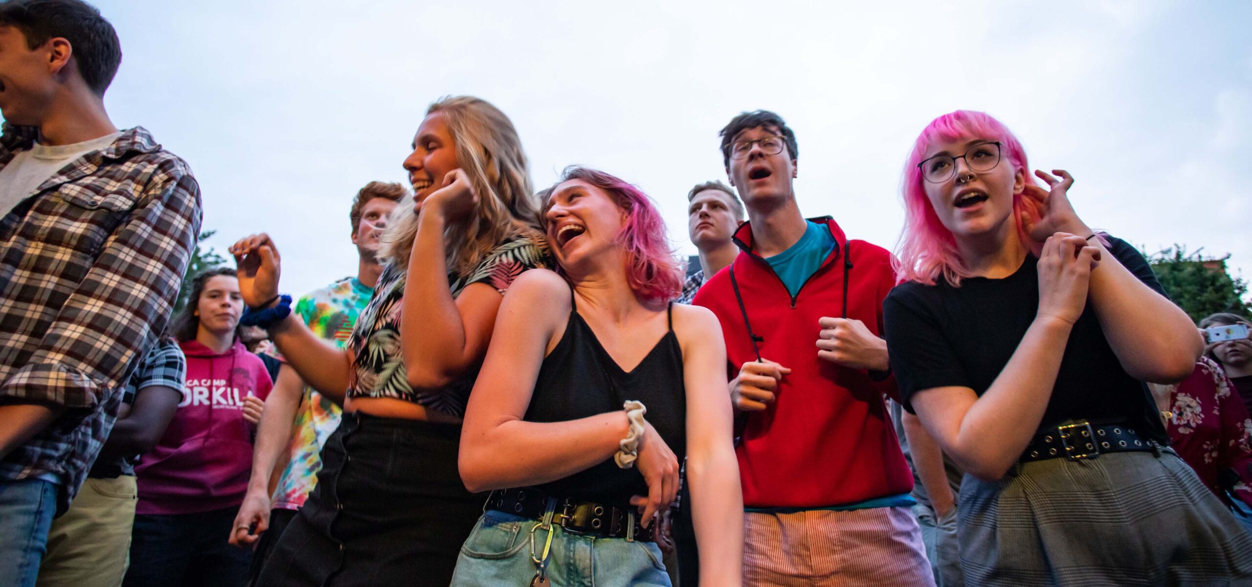 People dancing.