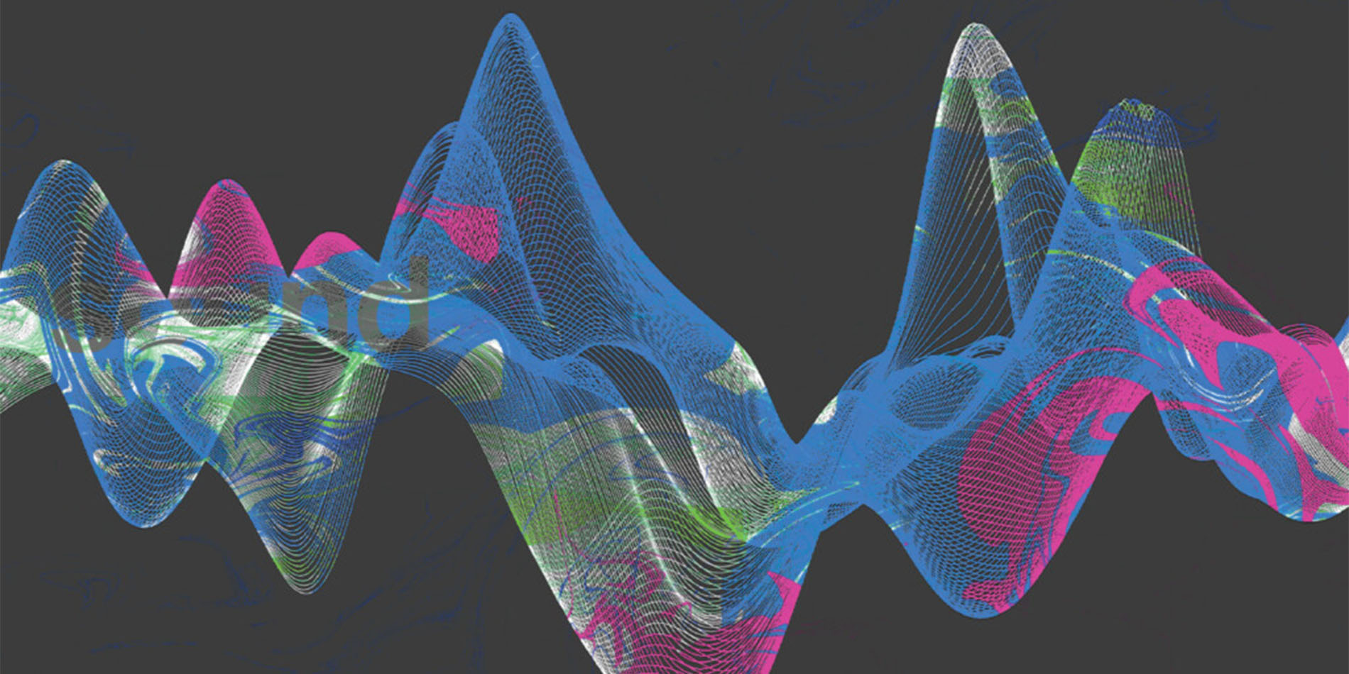 colorful sound waves