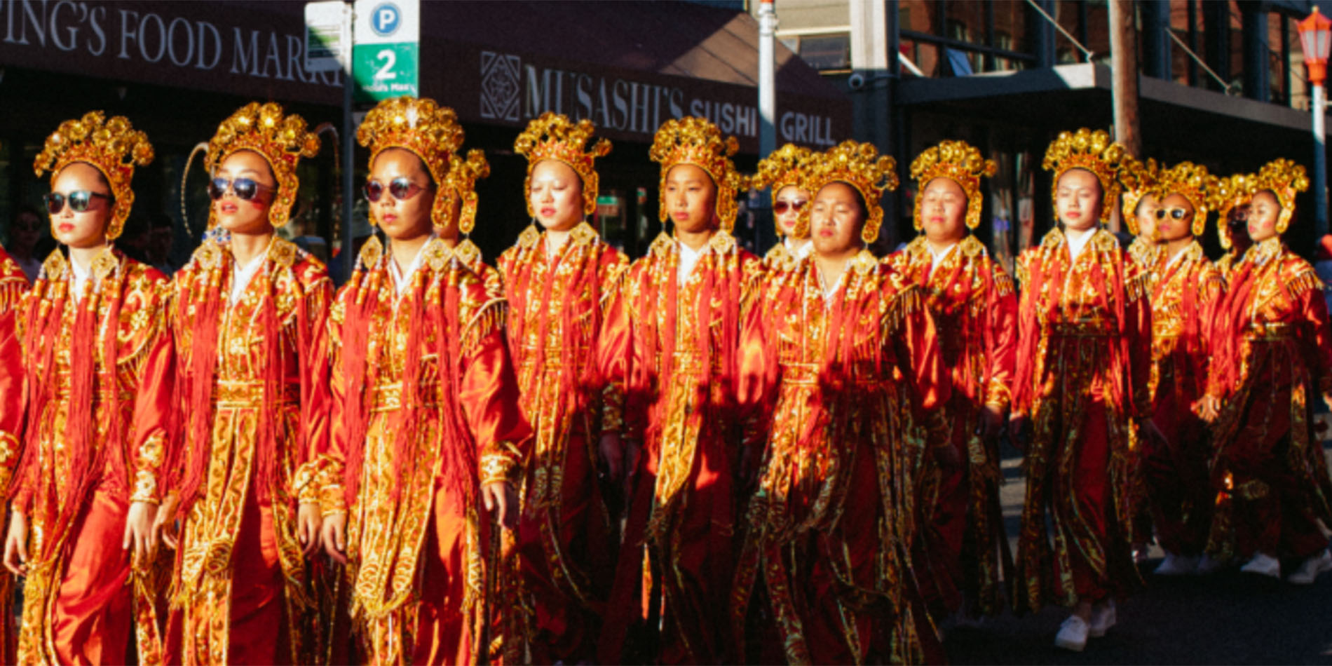women marching