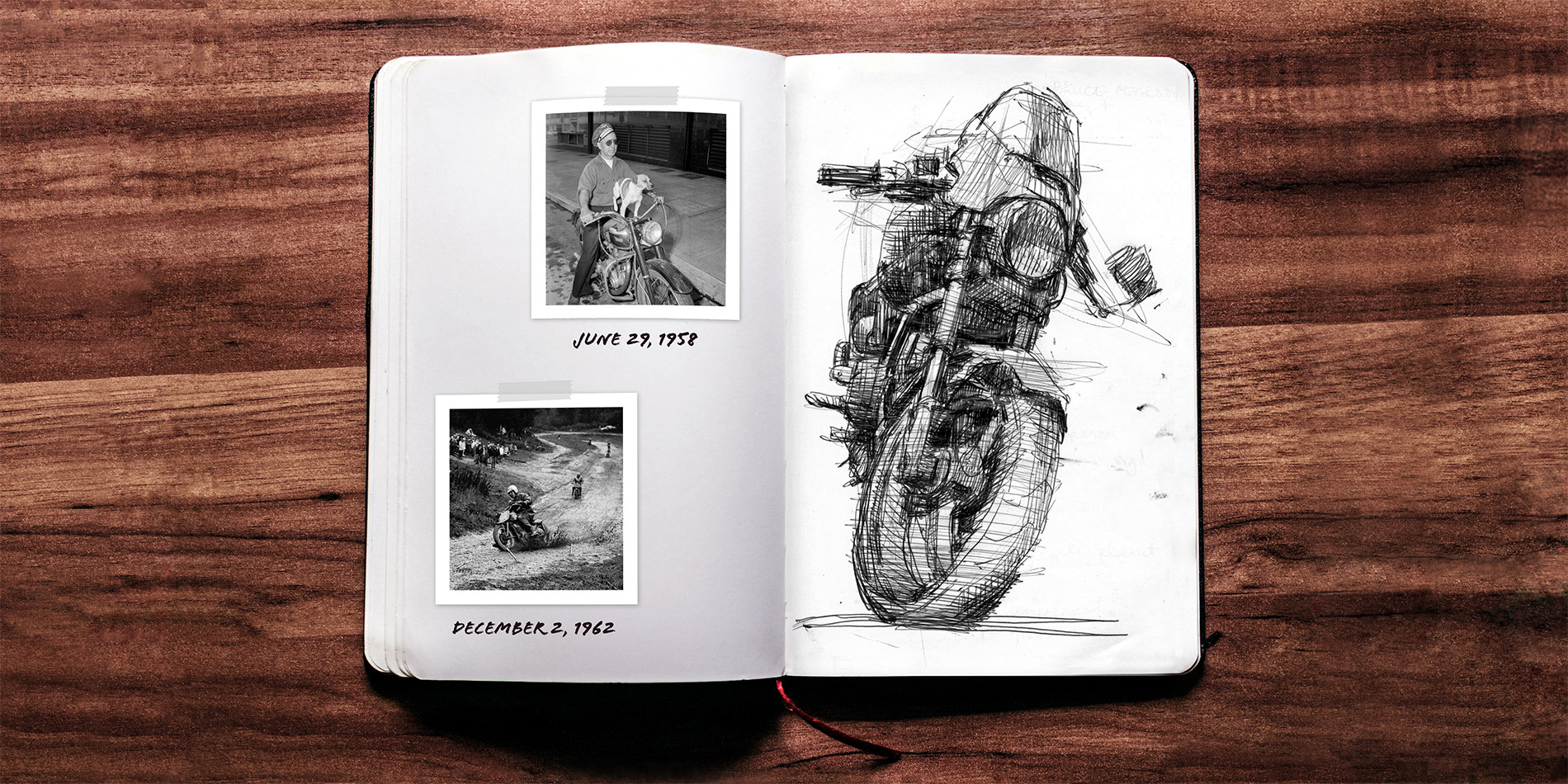sketches in a book