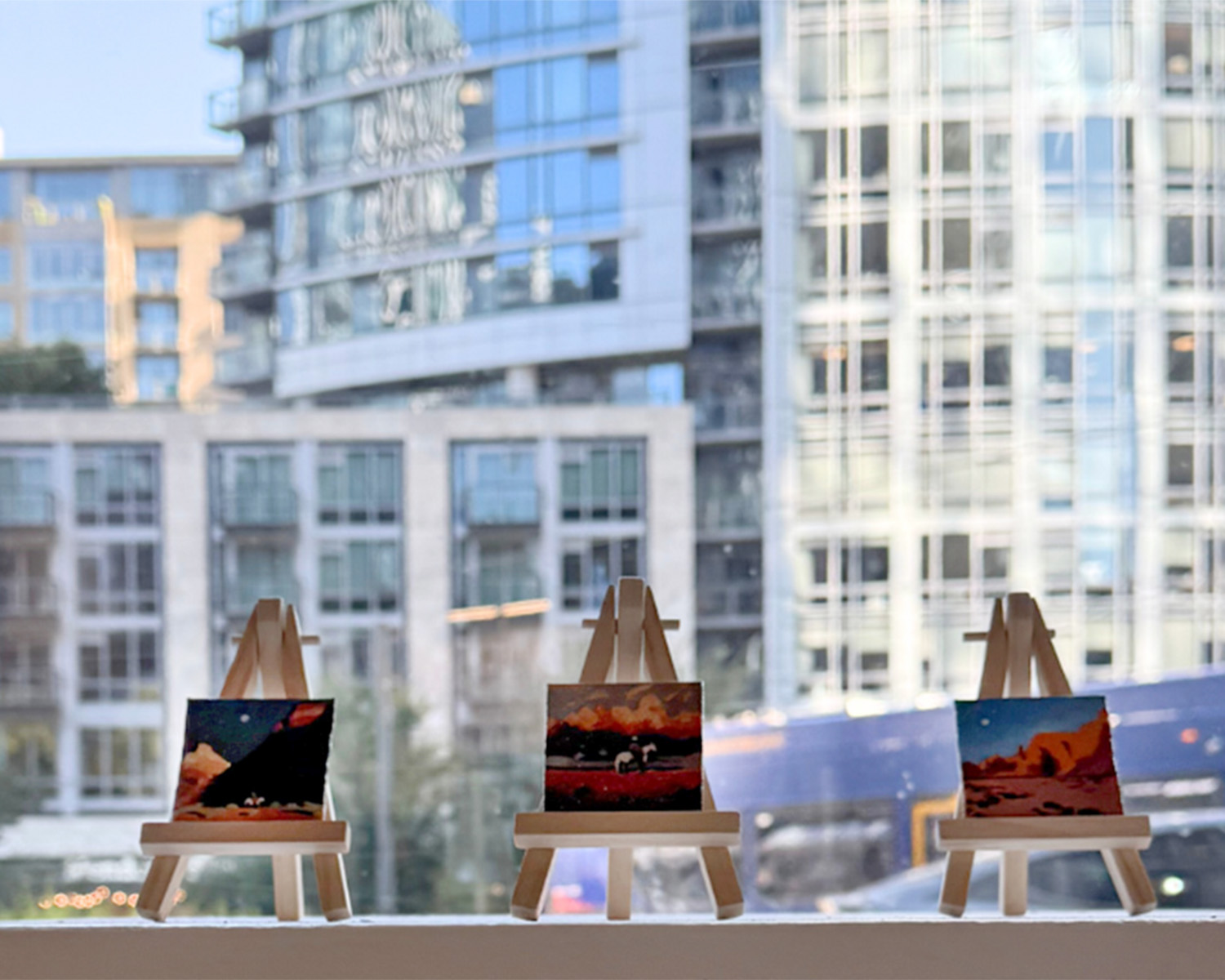 displayed artwork