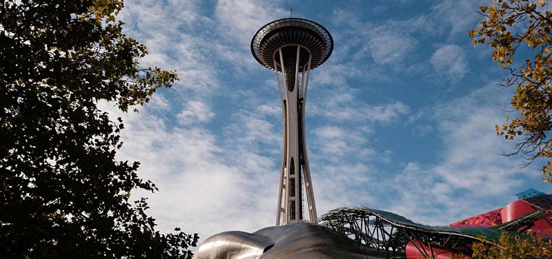View of the Seattle Space Needle.