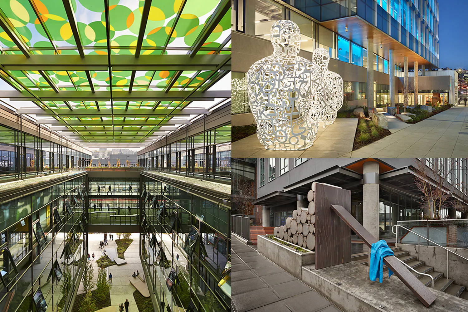 collage of public art