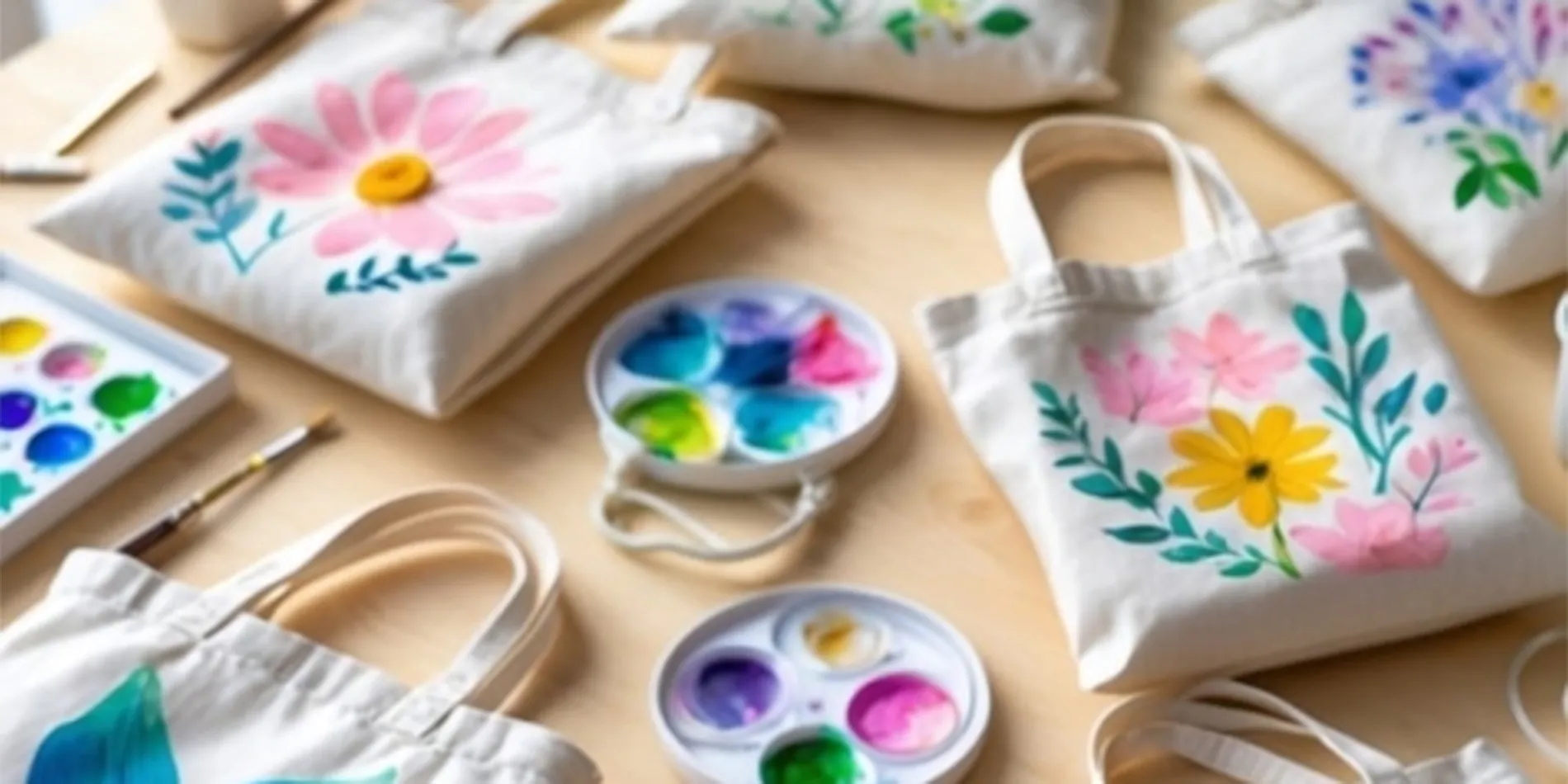 painted tote bags