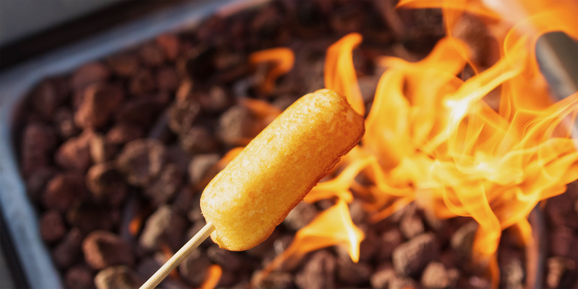twinkie roasting over open fire