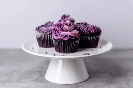 ube cupcakes