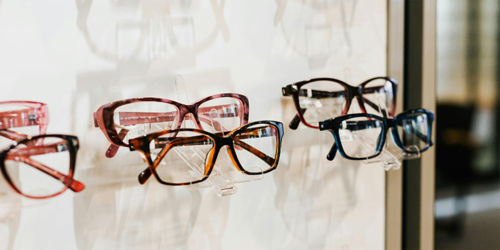 glasses on the wall