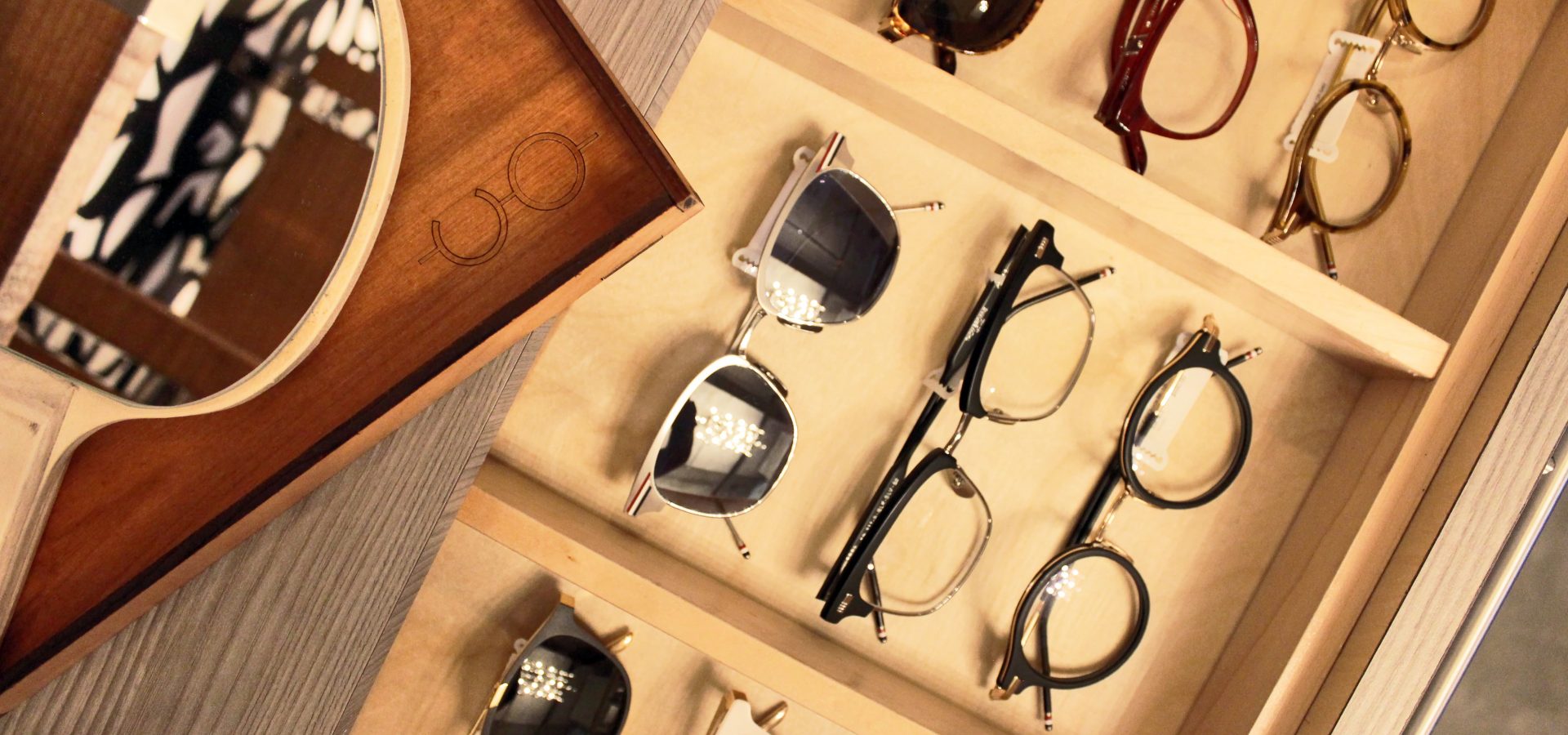 multiple pairs of eyeglasses