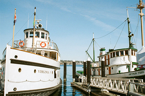Virginia V and Arthur Foss vessels