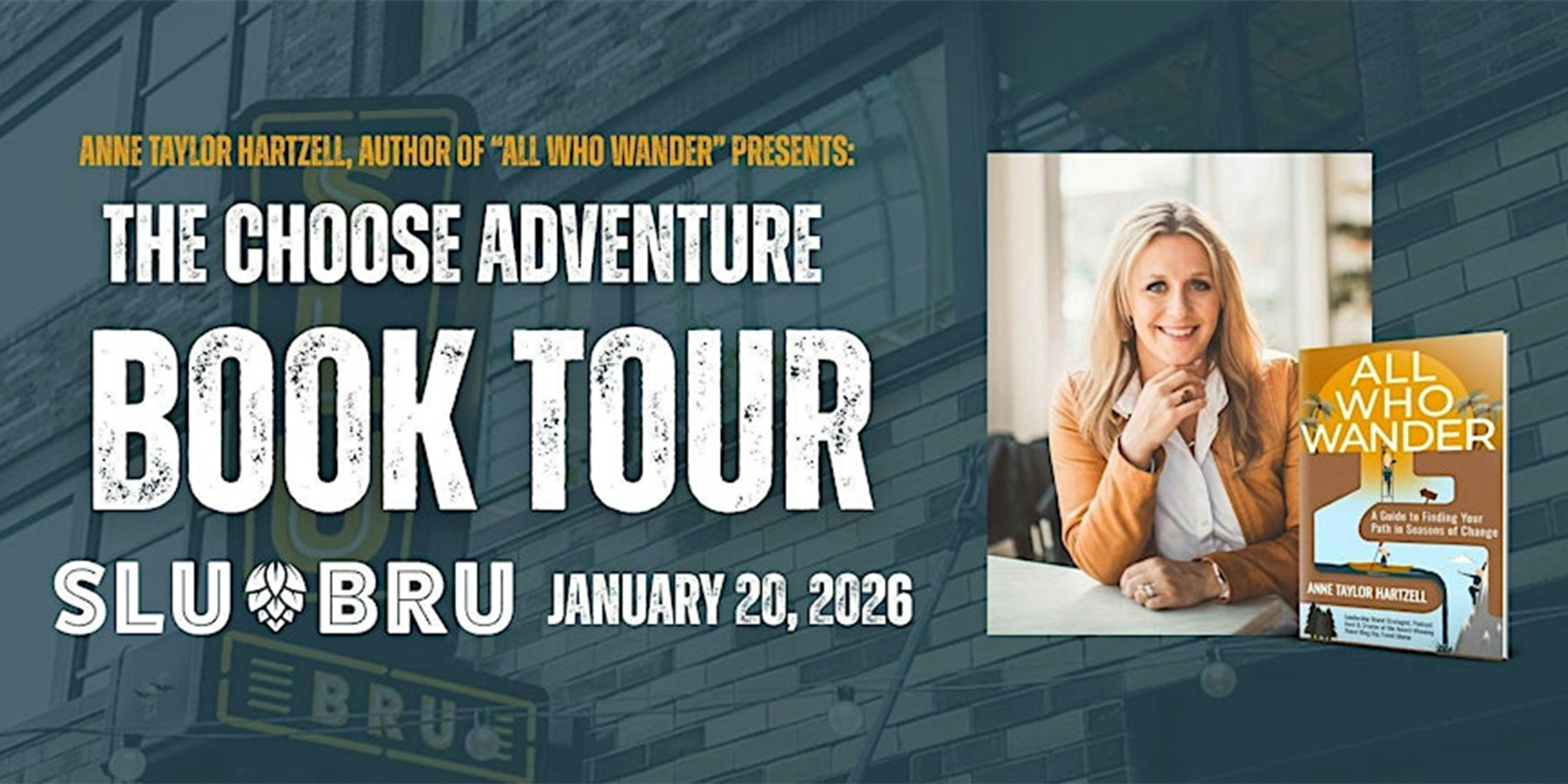 event graphic and headshot