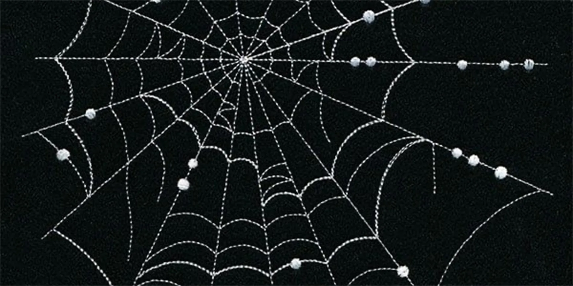 beaded spiderweb