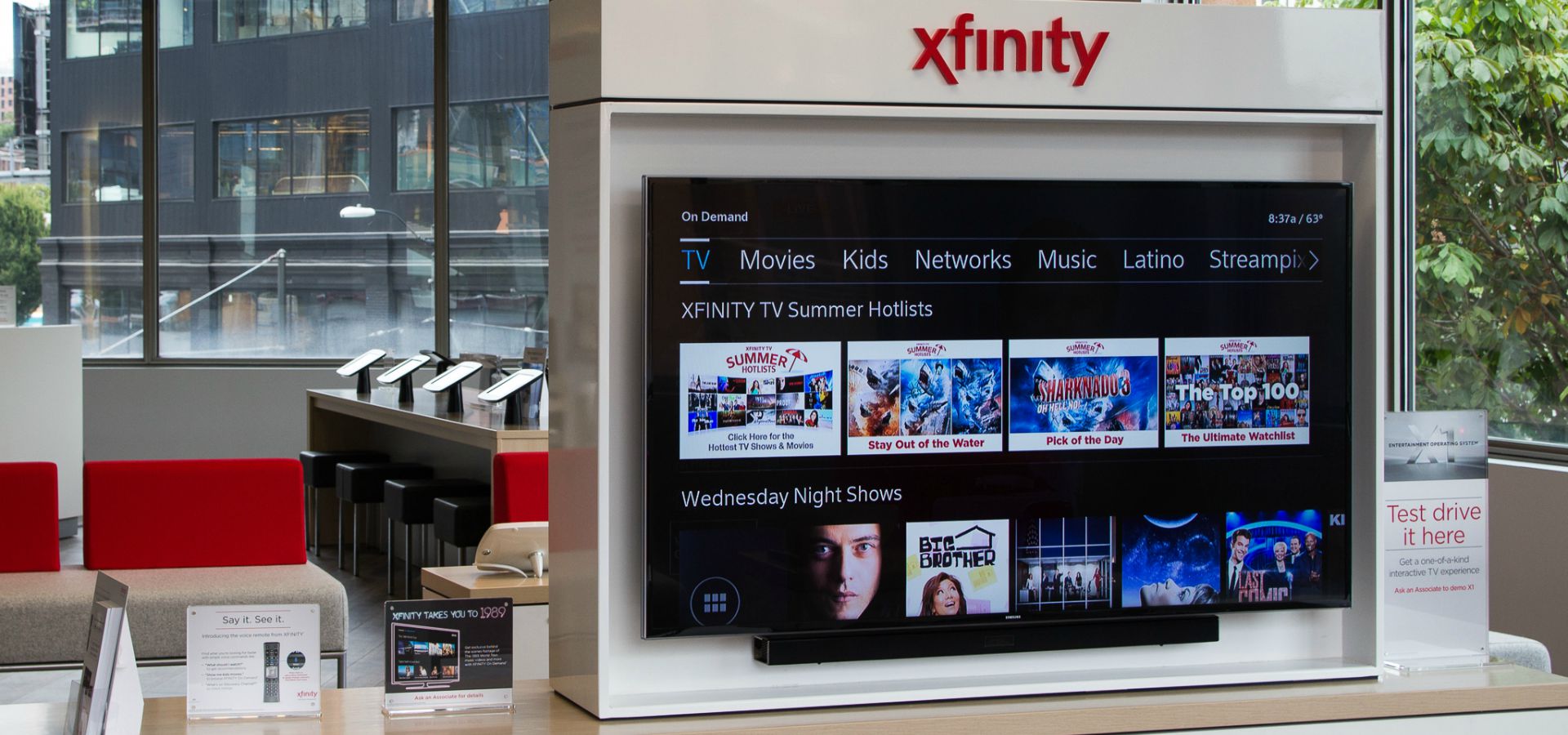 Xfinity product display